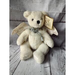 Angle Bear Plush 9inches Stuffed Animal Teddy White Wings American Greetings